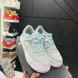 Tiffany blue Air Force ones